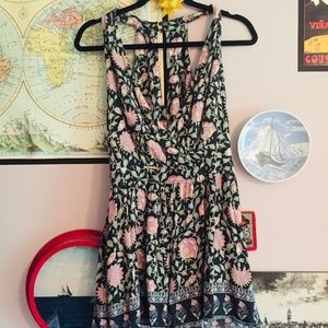 AEO Summer Floral Wrap Front Romper
